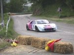 Albert Roque dans l'�pingle de la 2 �me mont�e de course